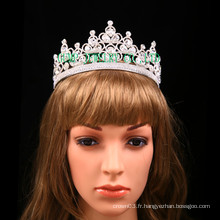 Vente en gros Clear Rhinestone Tiara Wedding Crownant Pageant Tiara